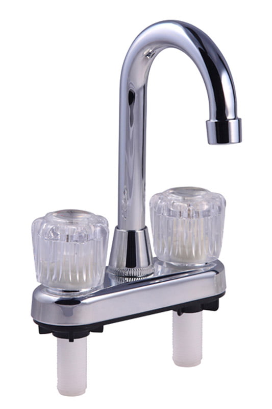 Home Plus Classic Two Handle Bar Faucet， Chrome