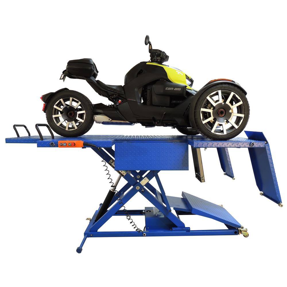 IDEAL UTV Portable Lift with Integrated Motor and Retractable Ramp 2200 lbs. Capacity U-2200IEH-XR