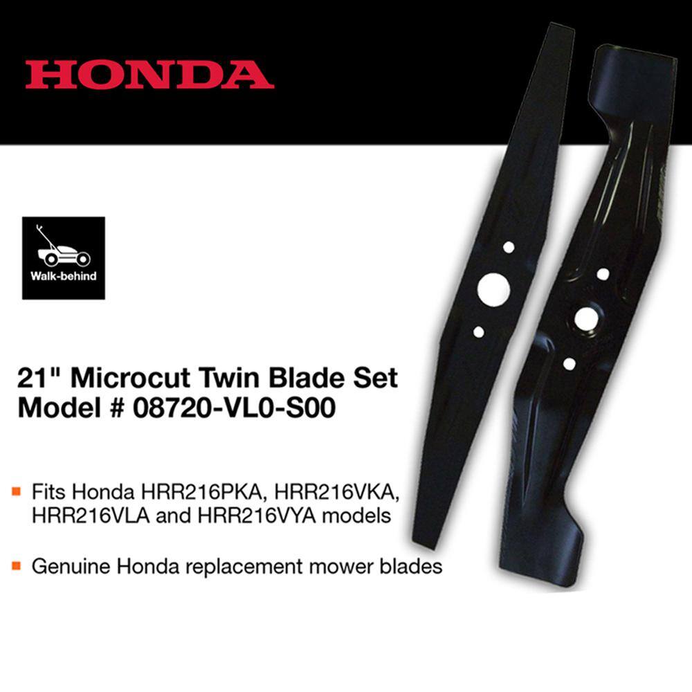 Honda 21 in. Deck Mower Microcut Twin Blade Set 08720-VL0-S00