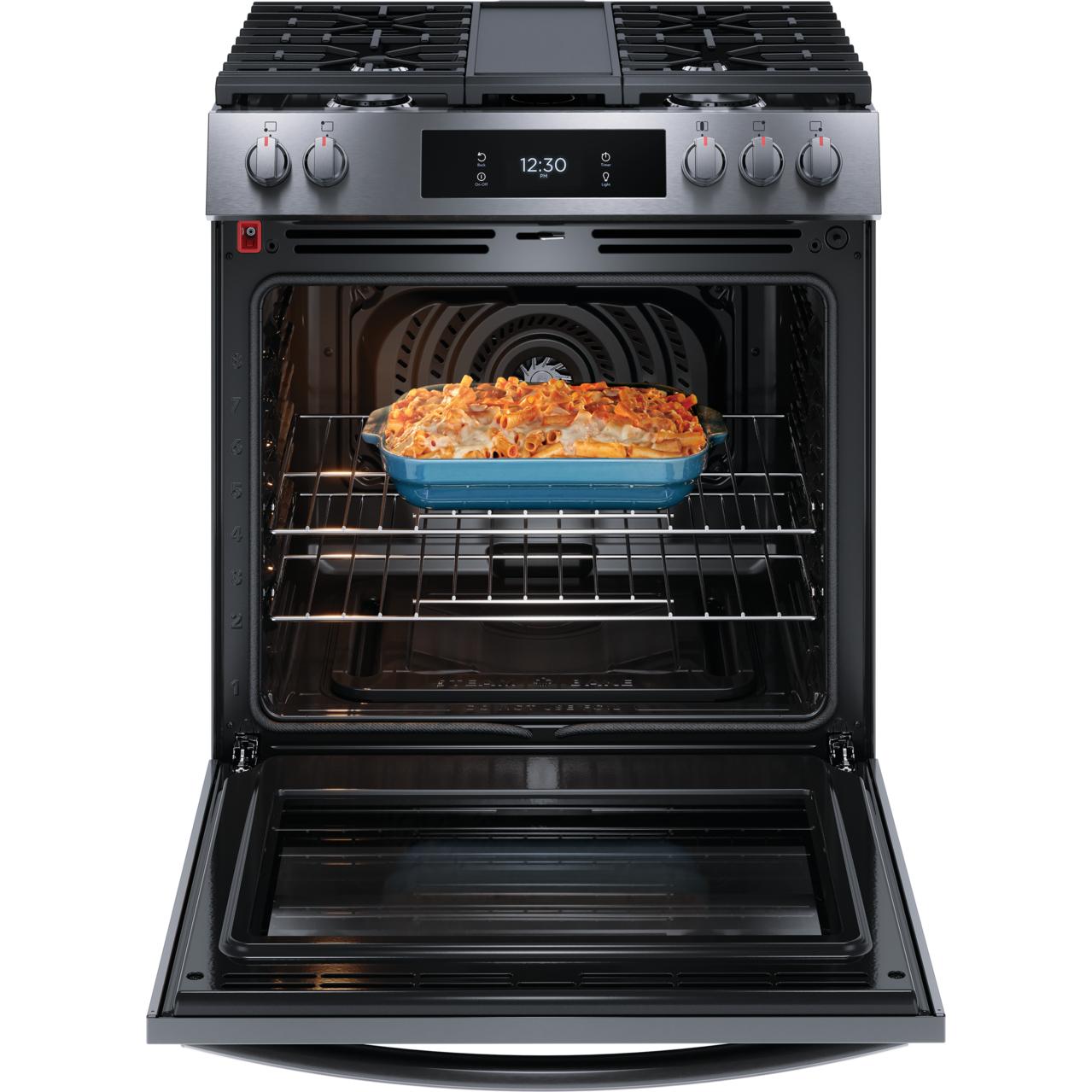 Frigidaire Gallery 30-inch Gas Range with Convection Technology GCFG3060BD