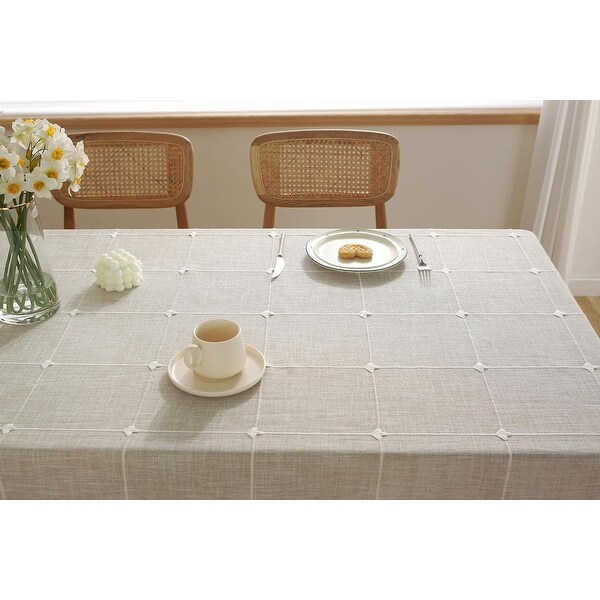 Rustic Tablecloth Cotton Linen Waterproof Tablecloths