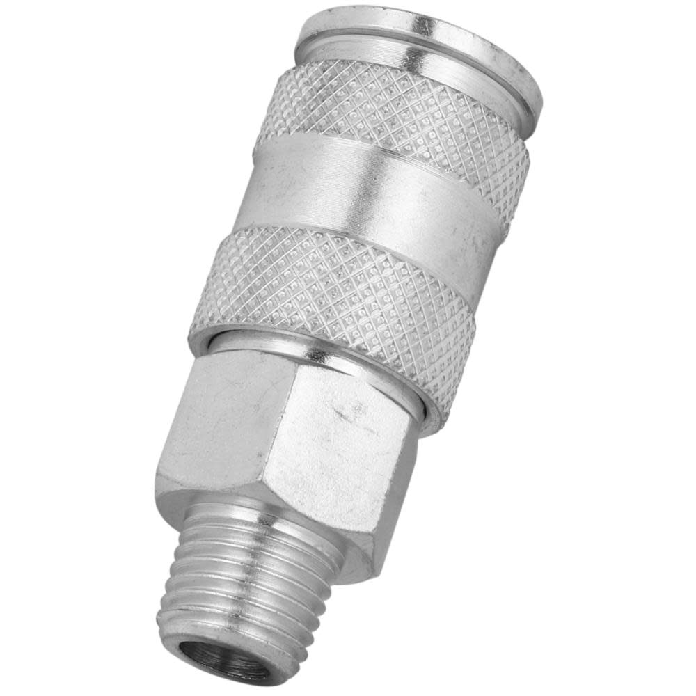 Milton® S-765ST 1/4 MNPT High Flow (V-Style) Quick-Connect Steel Coupler