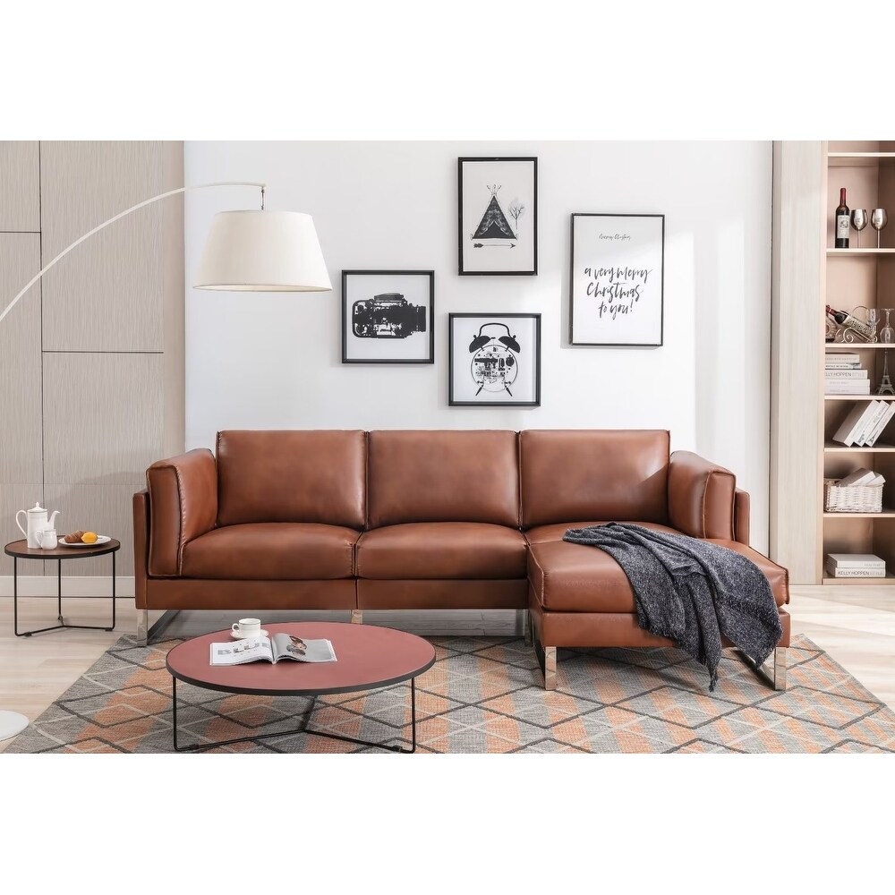 Morden Fort L Shaped Comfortable Contemporary Upholstered Sectional for Living Room