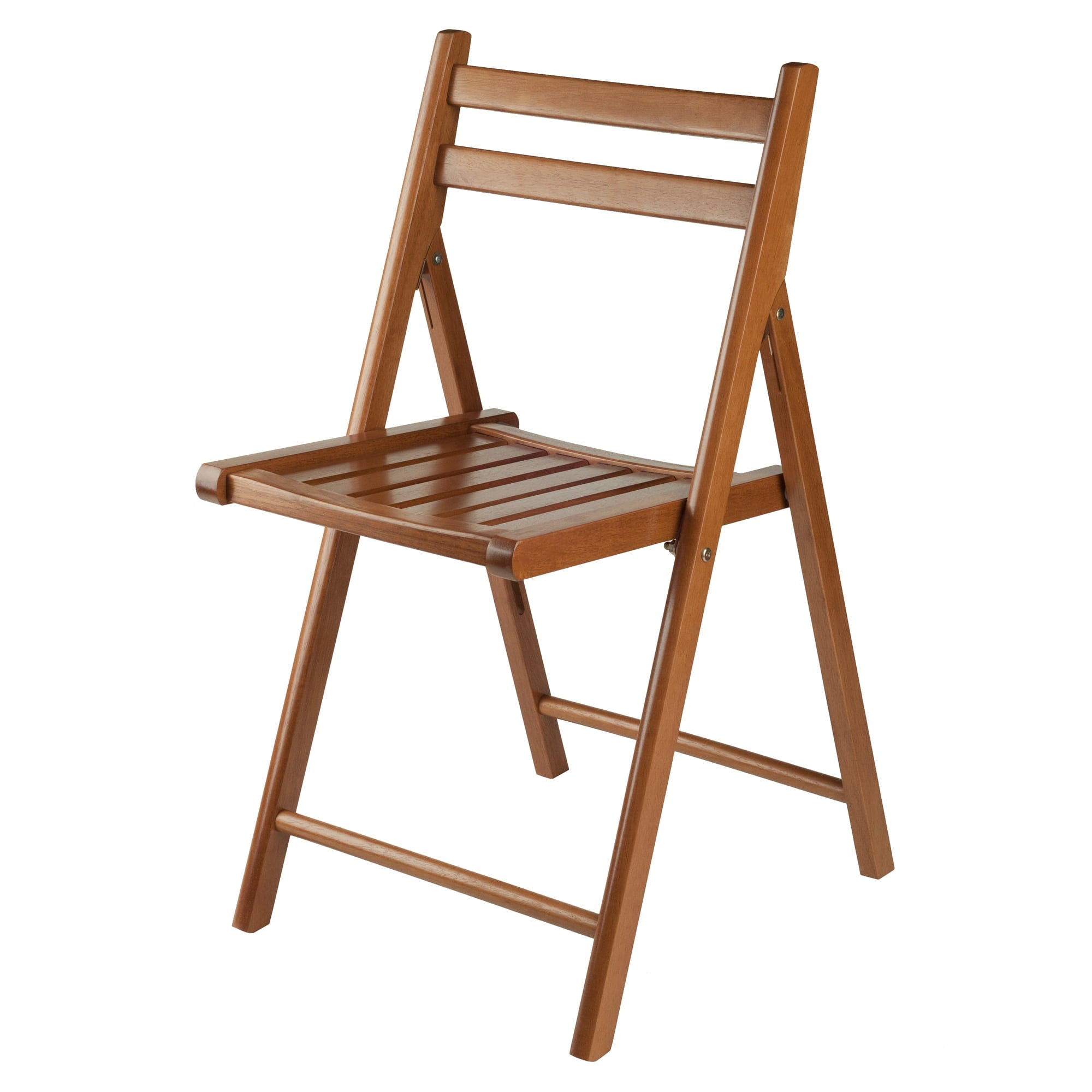 Winsome Wood Robin Folding Chair Set, Teak Finish, set of 4