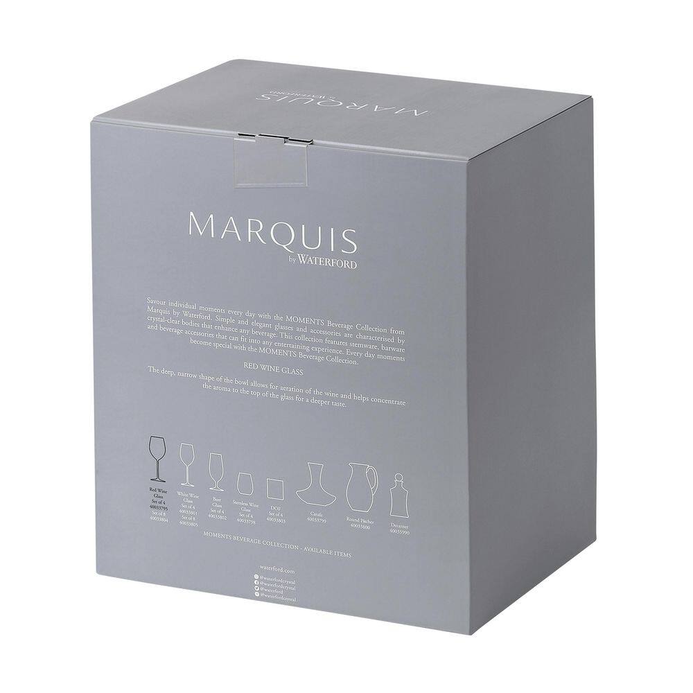 Marquis By Waterford Moments 19.6 oz. Clear Red Wine Glasses (Set of 4) 40033795