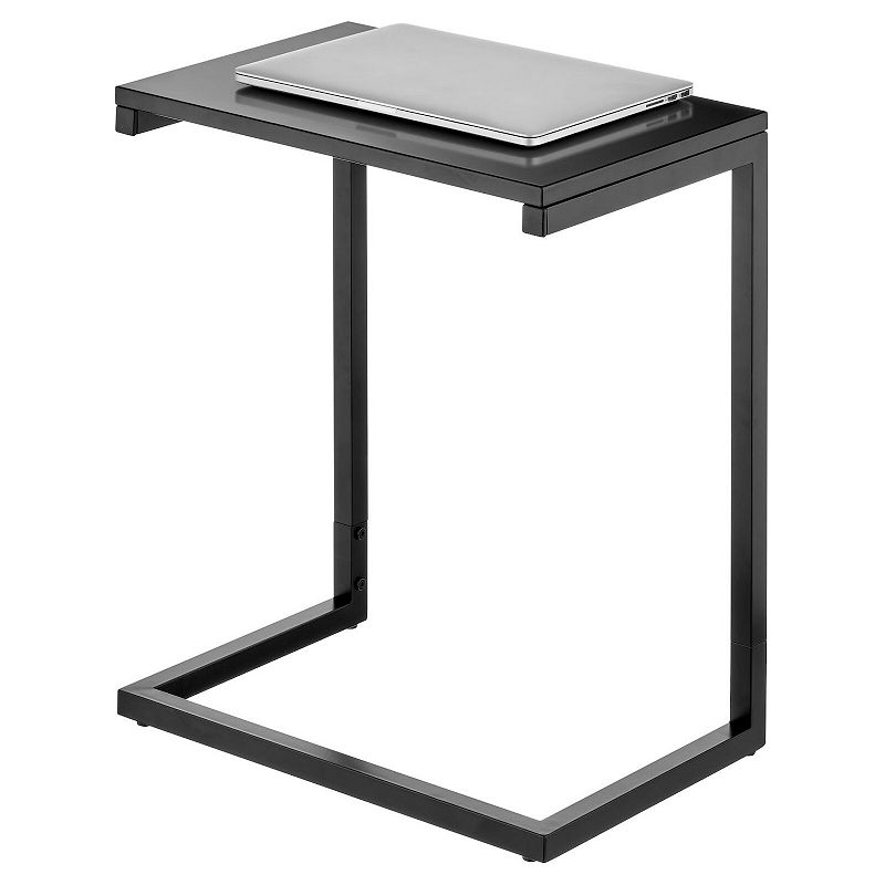 mDesign Modern Minimalistic Metal Accent Desk and Tray Furniture Unit