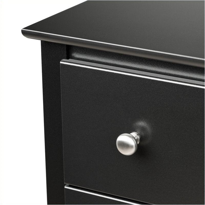 Bowery Hill 6 Drawer Double Dresser in Black