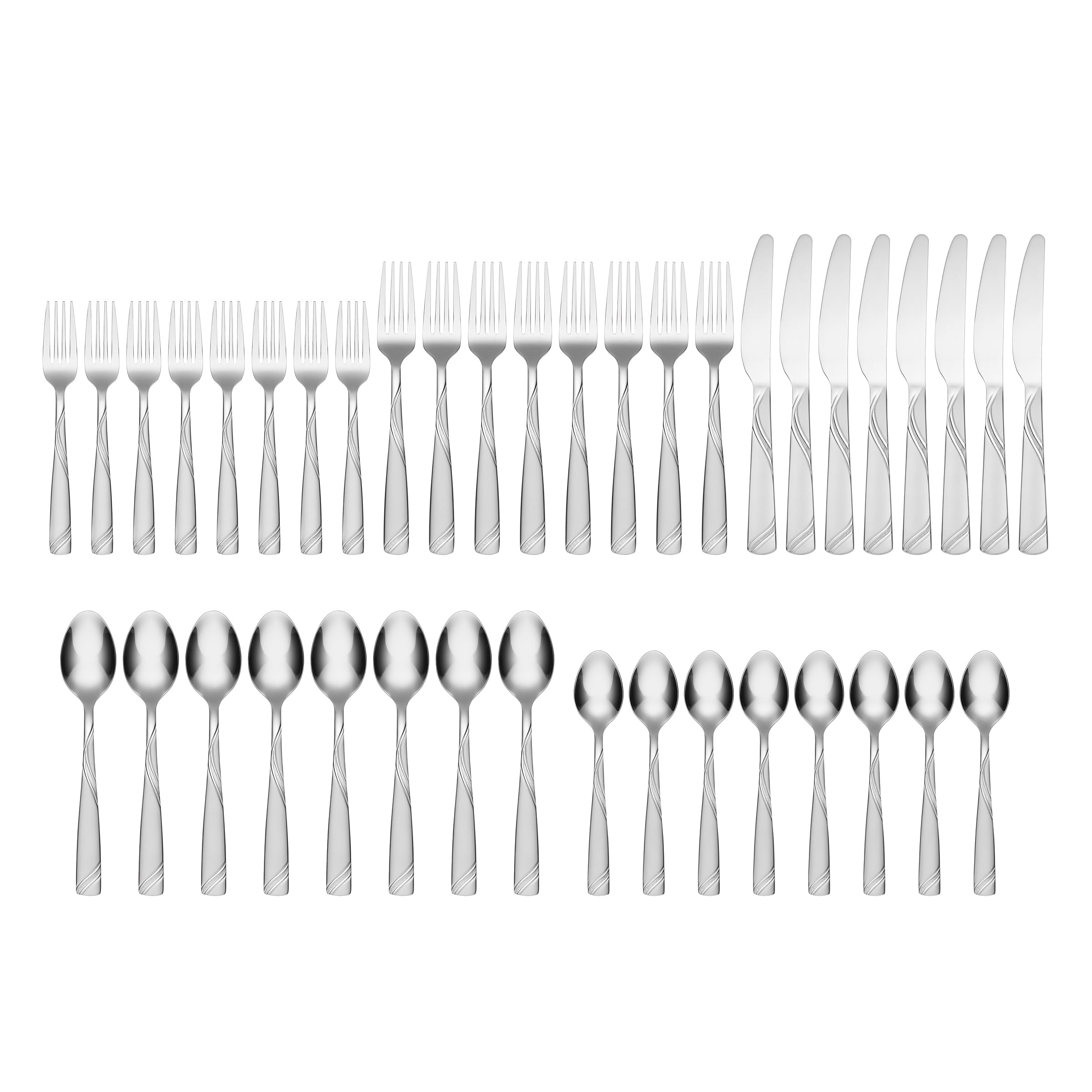 Tabitha Sand 40-Piece Flatware Set with Caddy