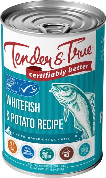 Tender and True Limited Ingredient Ocean Whitefish and Potato Recipe Grain-Free Canned Dog Food