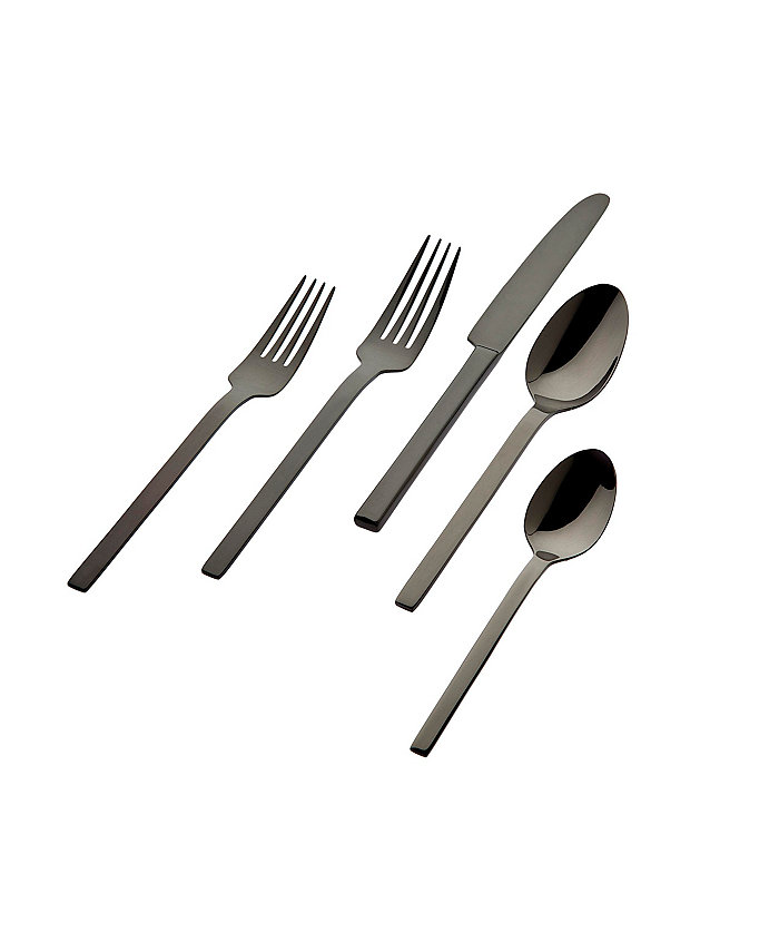 Godinger 18 0 Atlas Mirro black 20-PC Flatware Set Service for 4