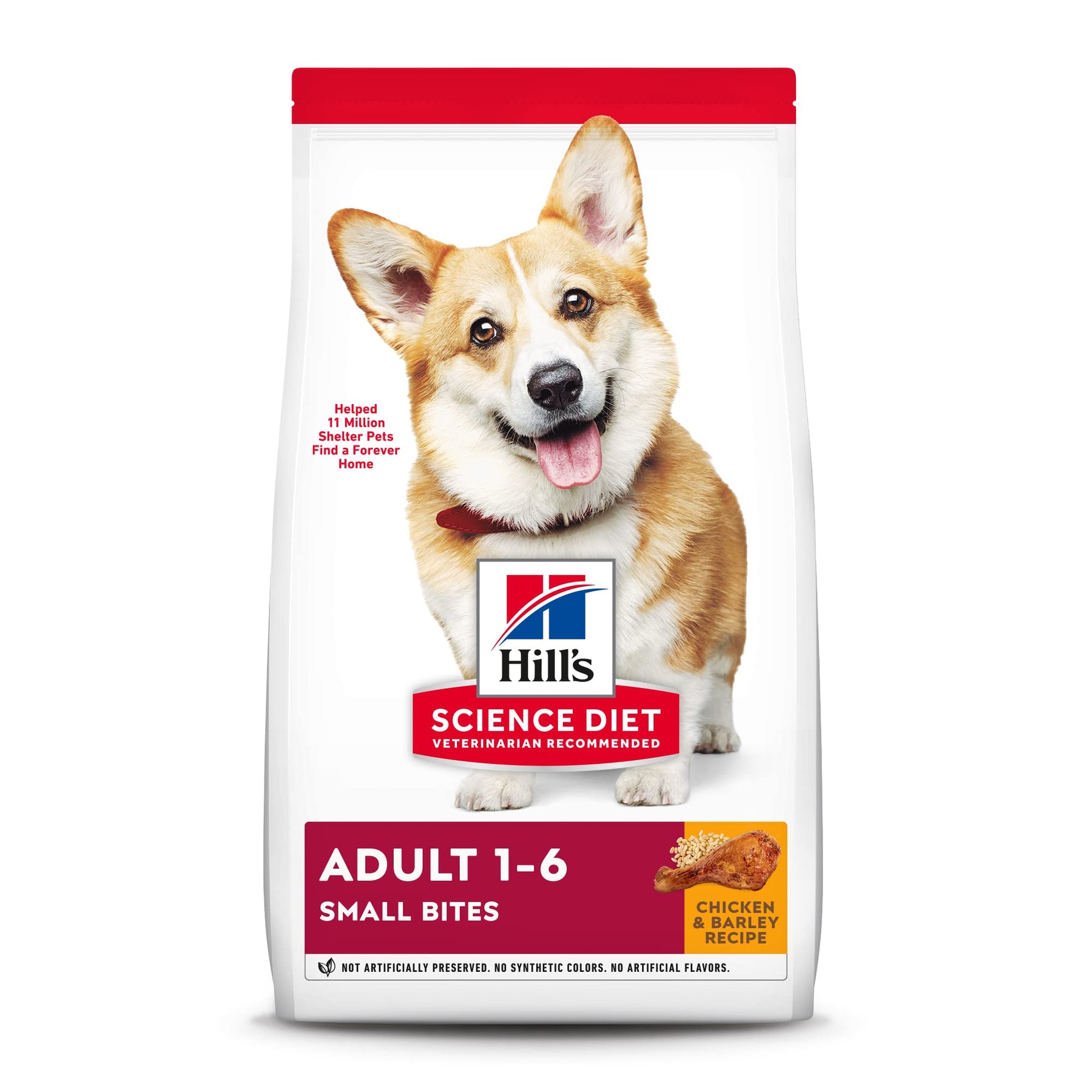 Hill's Science Diet Dry Dog Food， Adult， Small Bites， Chicken and Barley