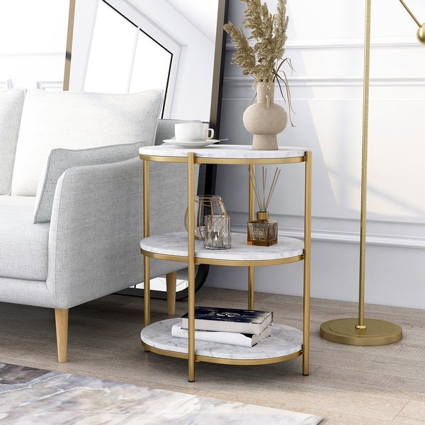 Furniture of America Grint Contemporary 22-inch 2-shelf Side Table