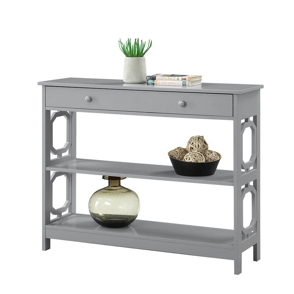 Convenience Concepts Omega 1 Drawer Console Table with Shelves