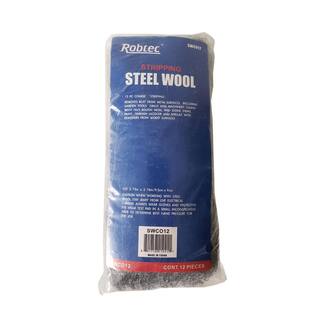 Robtec Grade #2 Coarse Steel Wool Pads (12-Pack) SWCO12