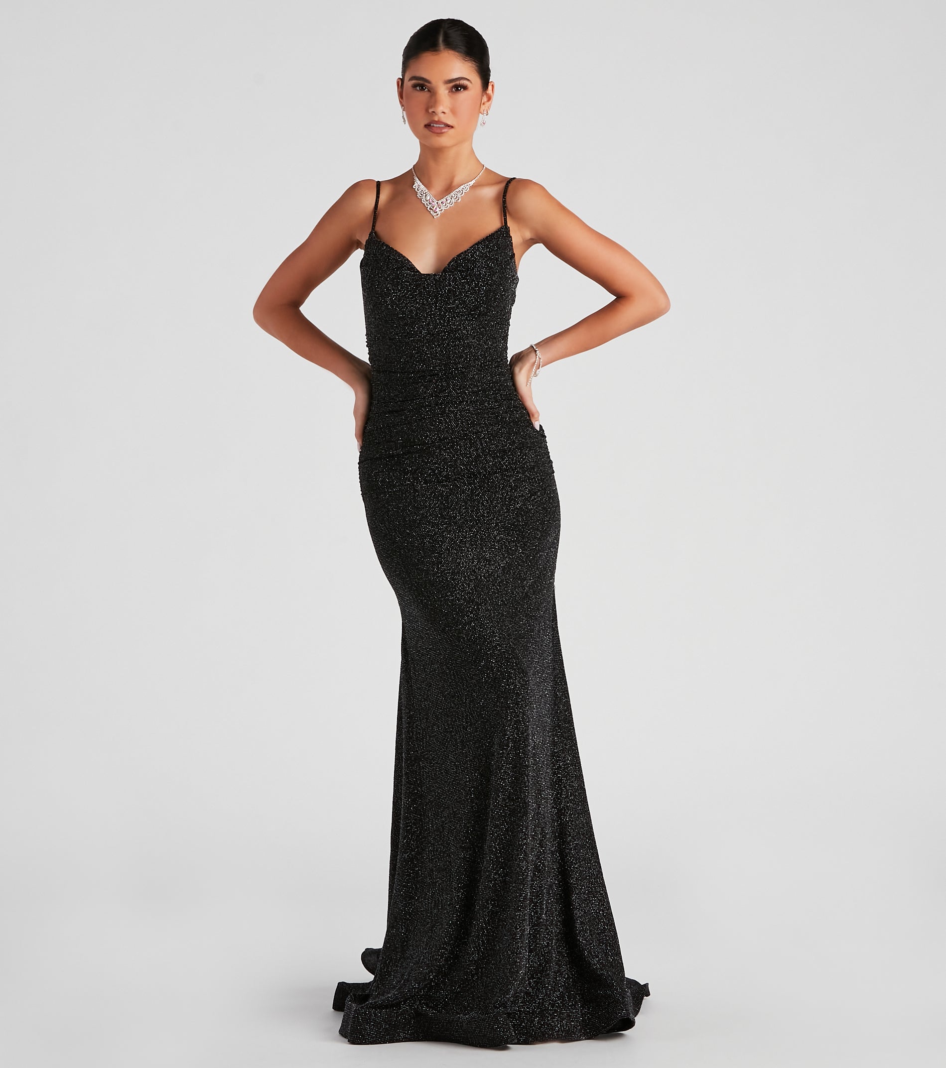 Shay Formal Lurex Glitter Dress