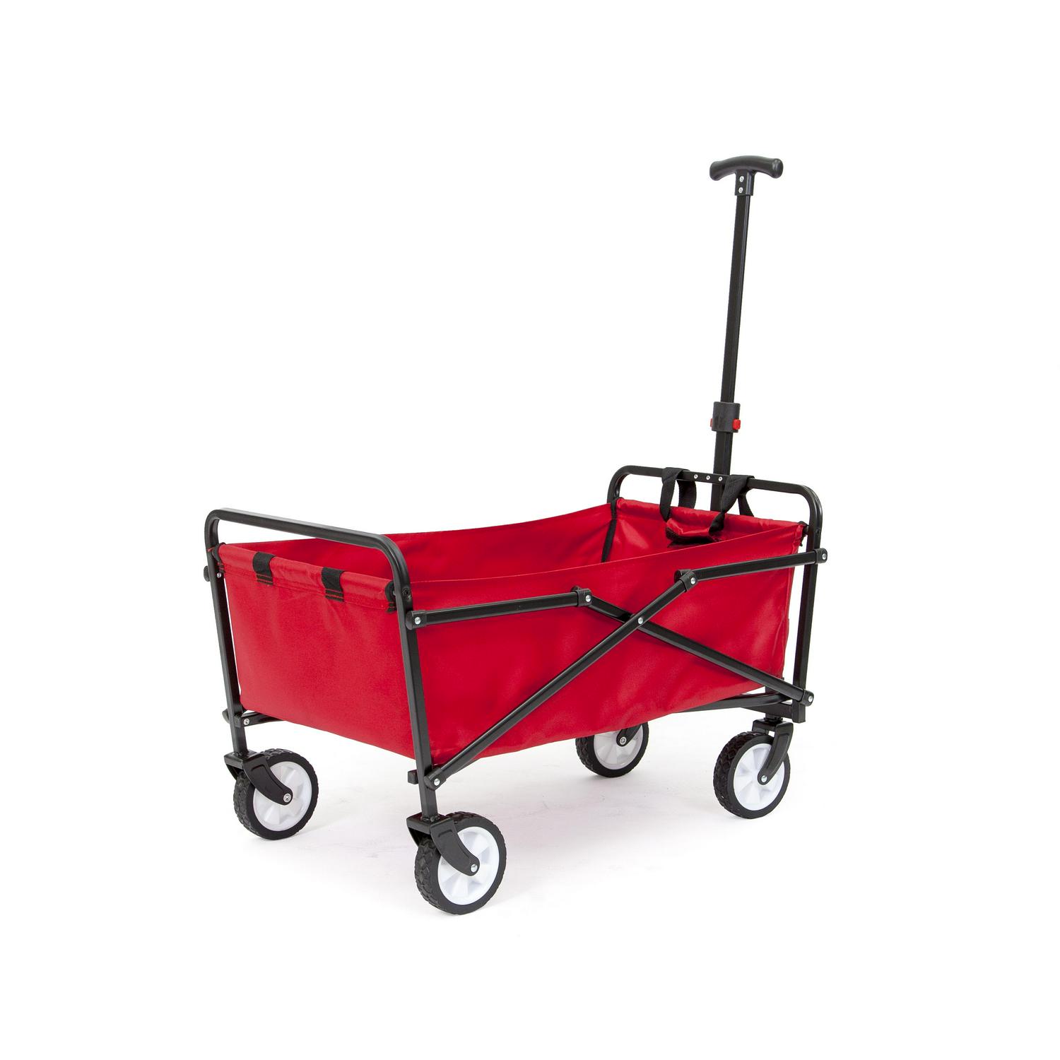 Seina Compact Folding Outdoor Utility Wagon Red  Crowdfused