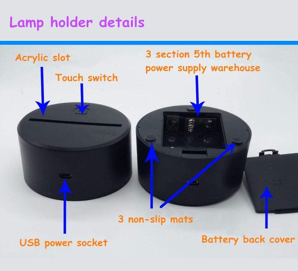 Night Light 3d Illusion Lamp Hockey Stick Desk Lamp Home Table Bedroom Decor Lighting For Kids Toy Birthdays Christmas Gift