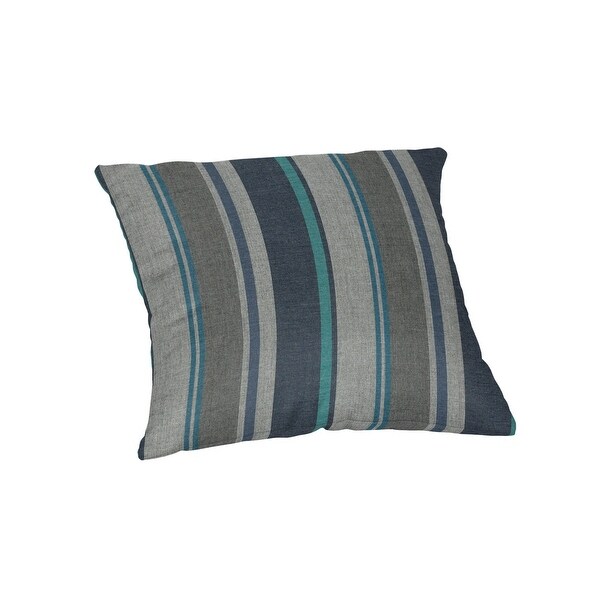 18 inch square Striped Sunbrella Throw Pillow in 20 fabric choices