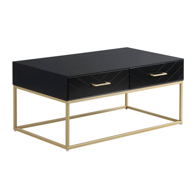 Ellias Coffee Table Black gold Finch