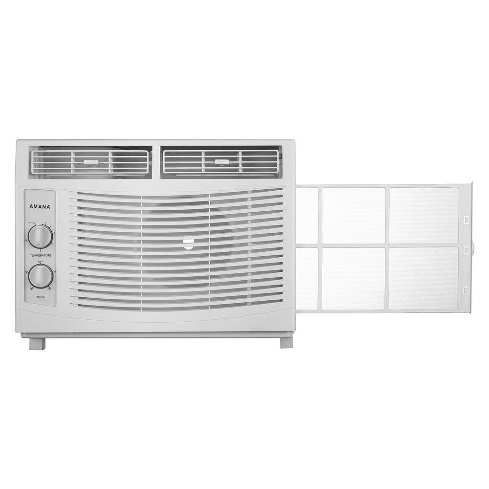 Amana 5000 BTU 115-Volt Window-Mounted Air Conditioner with Mechanical Controls AMAP050DW