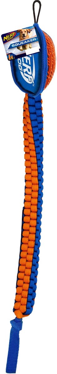 Nerf Dog Force Grip Vortex Chain Tug Dog Toy， 30-in