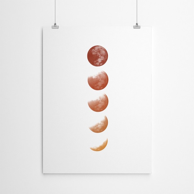 Americanflat Minimalist Moon Phases By Elena David Poster Art Print