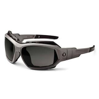 Ergodyne Skullerz Loki Matte Gray Polarized Safety Glasses  Goggles Tinted Lens - ANSI Certified LOKI