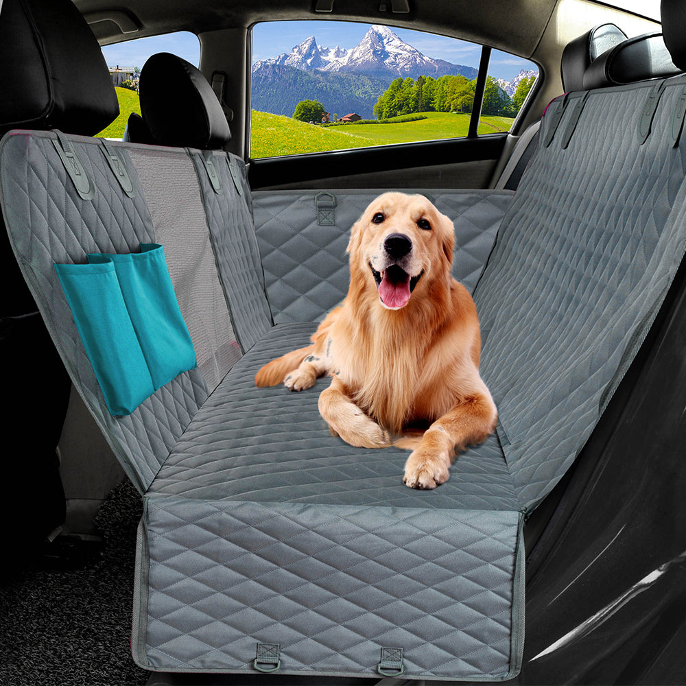 PetPal Hammock-style Universal fit Backseat Cover Breathable Waterproof Scratch-resistant Rear Seat Cover For Pets or Large Small Breed Dog