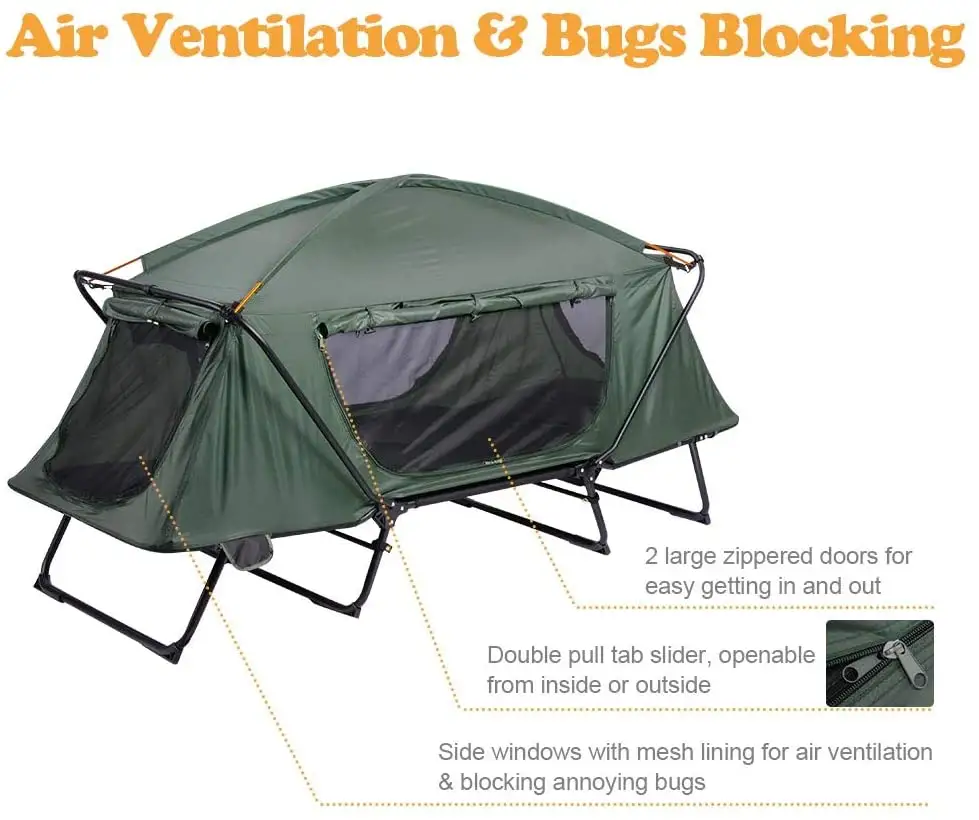 High Quality Automatic Portable Smart Tent Off Ground Above Ground Waterproof Foldable Outdoor Camping Sleeping Bed Tents Costs