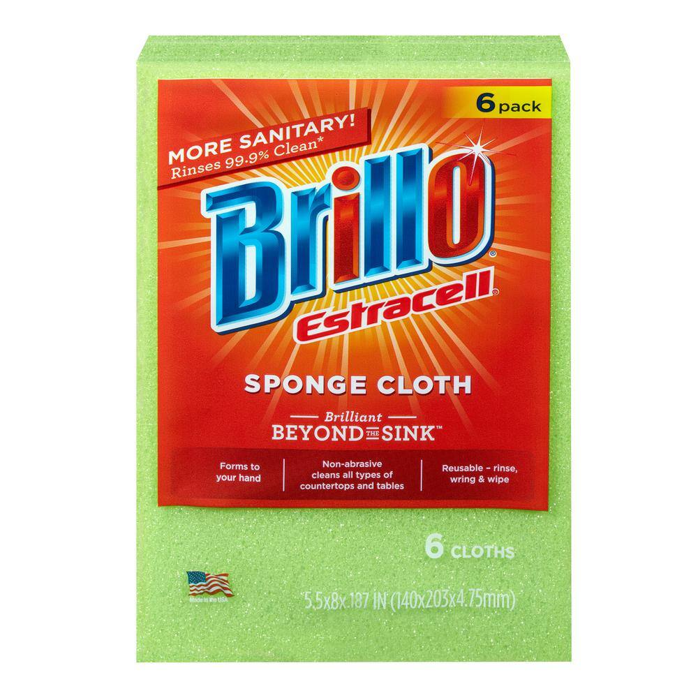 Brillo Estracell Sponge Cloth (6-Count Case of 6) 21018