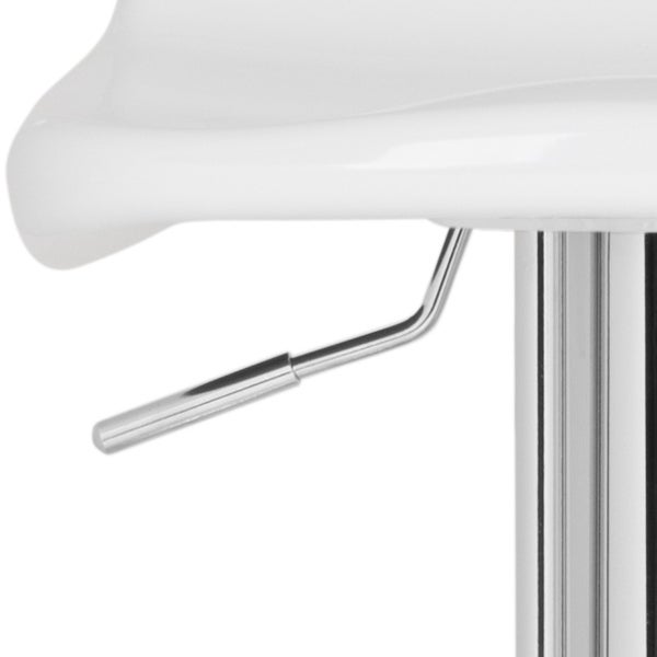 SAFAVIEH Avish White Adjustable 24-32-inch Bar Stool - 15.2