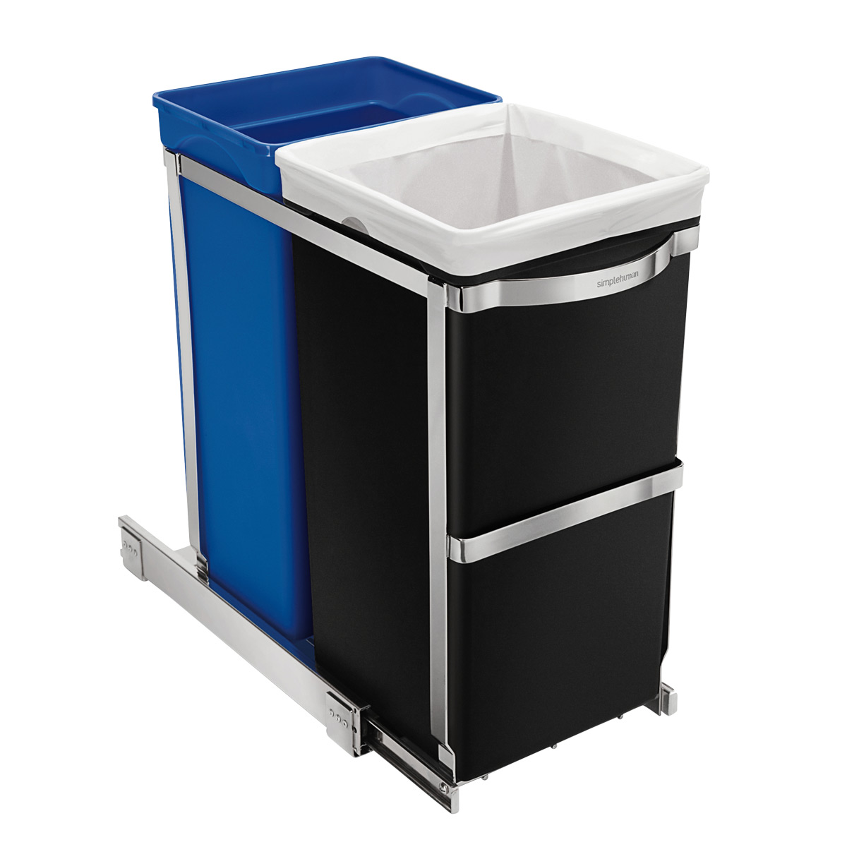 simplehuman 92 gal 2Bin PullOut Recycle Bin