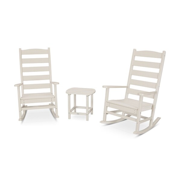 POLYWOOD Shaker 3Piece Porch Rocking Chair Set