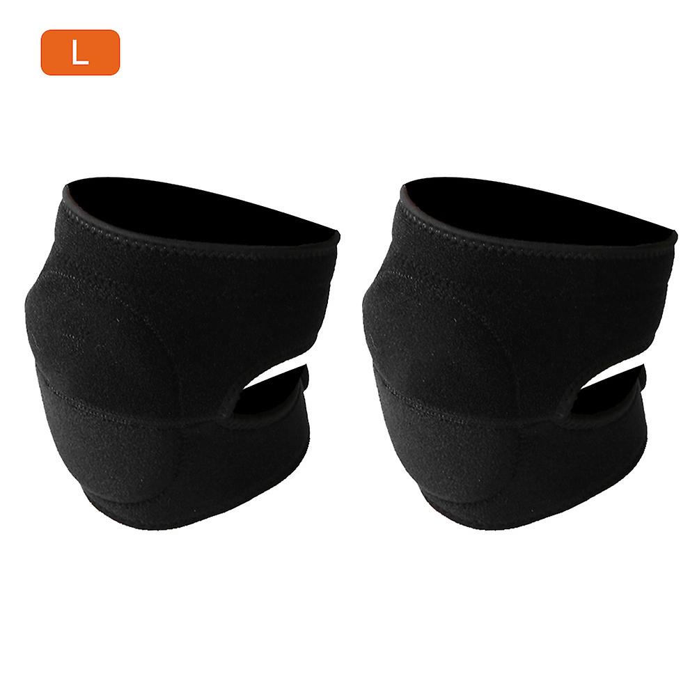 1 Pair Thicken Outdoor Sports Children Anti-crash Knee Support Pads Sleeve Brace (l)