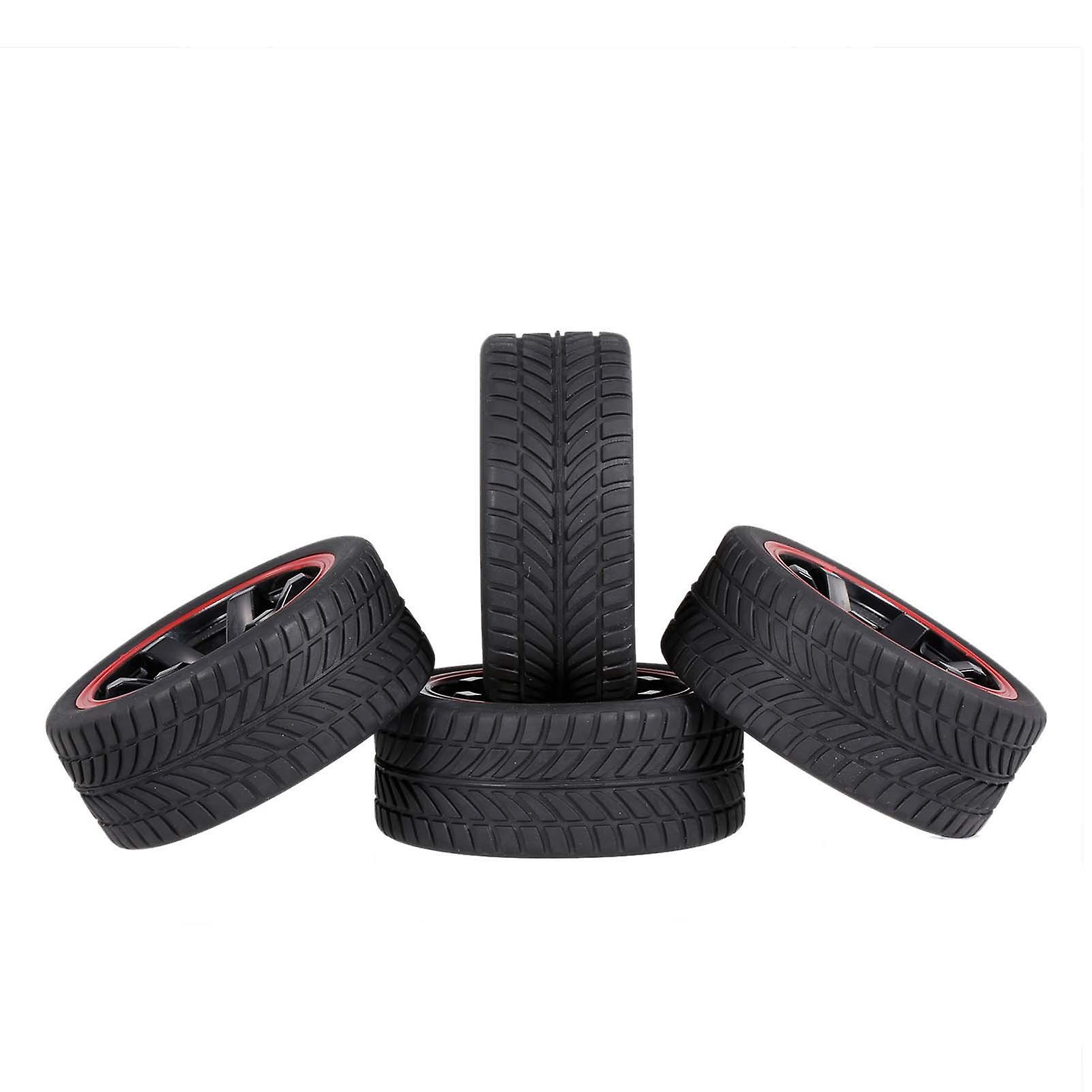 4pcs 1/10 Rubber Tire Rc Racing Car Tires For Hsp Redcat Traxxas Tamiya Hpi Rc Car Part Diameter 65mm Tires