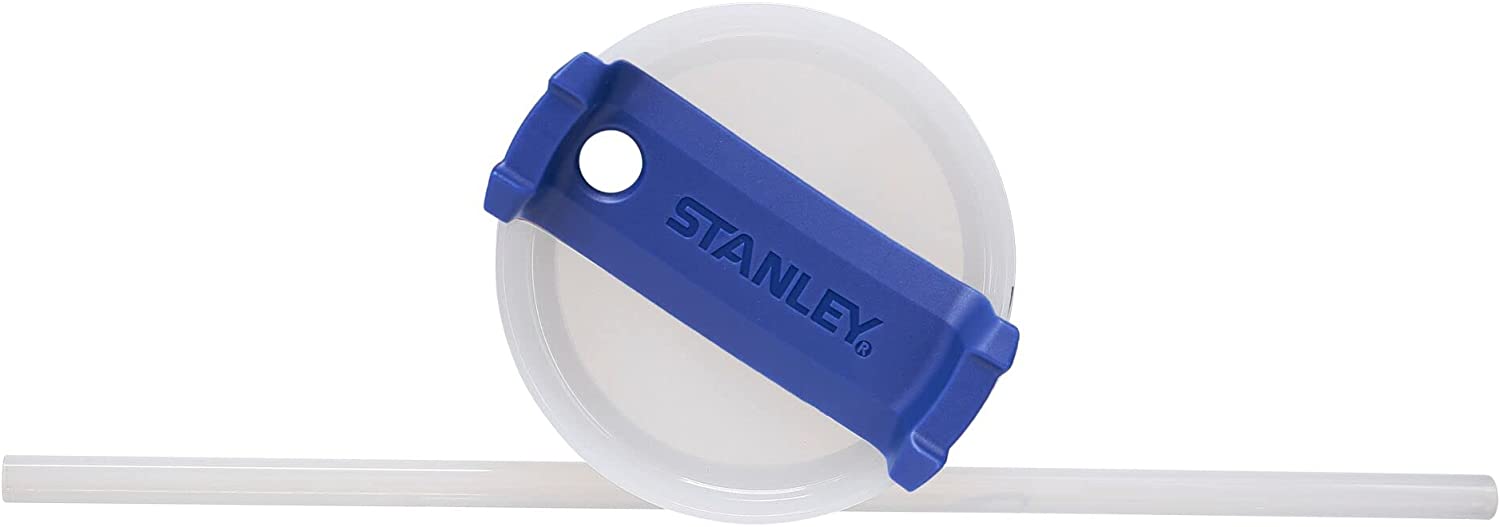 Stanley Adventure Reusable Vacuum Quencher Tumbler with Straw， Leak Resistant Lid， Insulated Cup， Maintains Cold， Heat， and Ice for Hours Cornflower