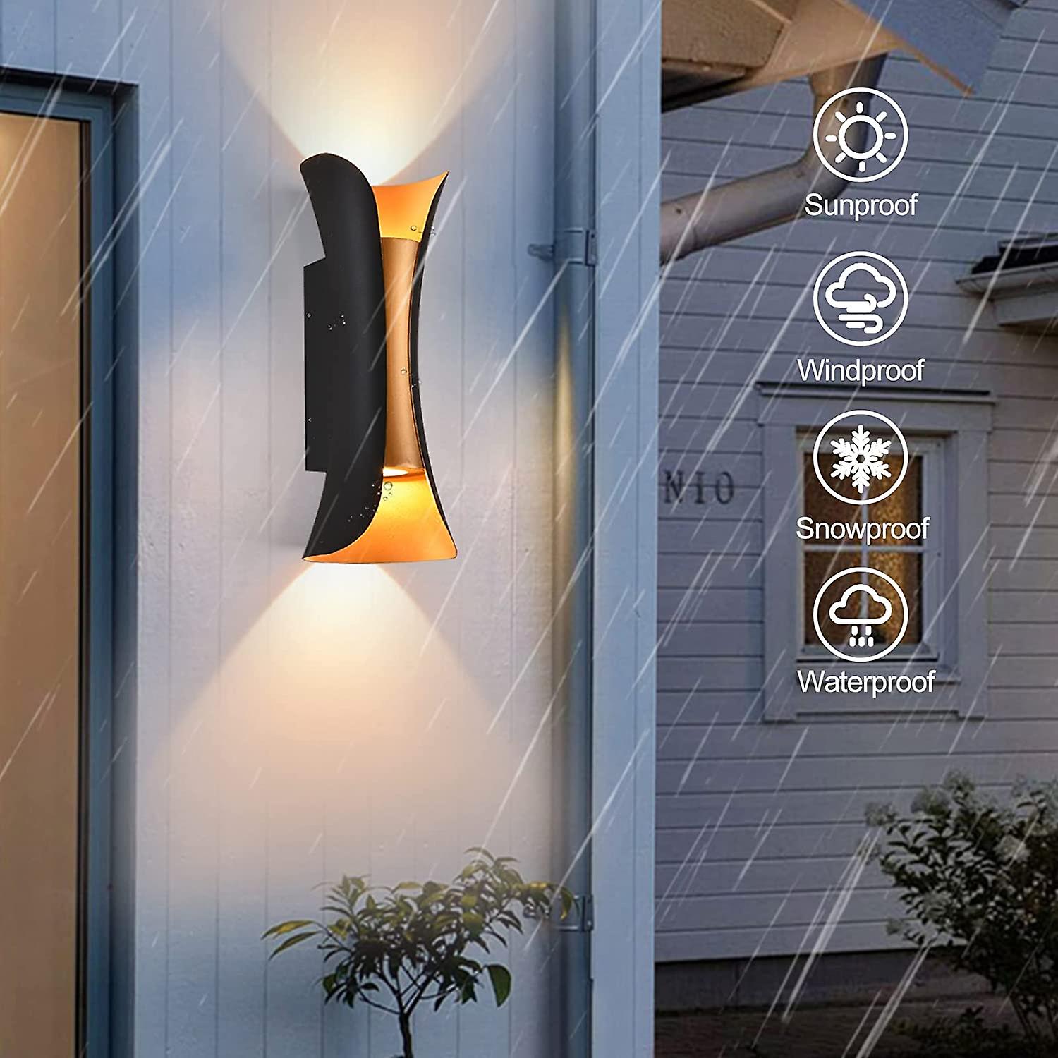 Outdoor Wall Sconce Lighting Modern Led Wall Sconce 30w Patio Wall Light Outdoor Home Light Fixture Suitable For Yard， Patio， Garage， Balcony (3000k)