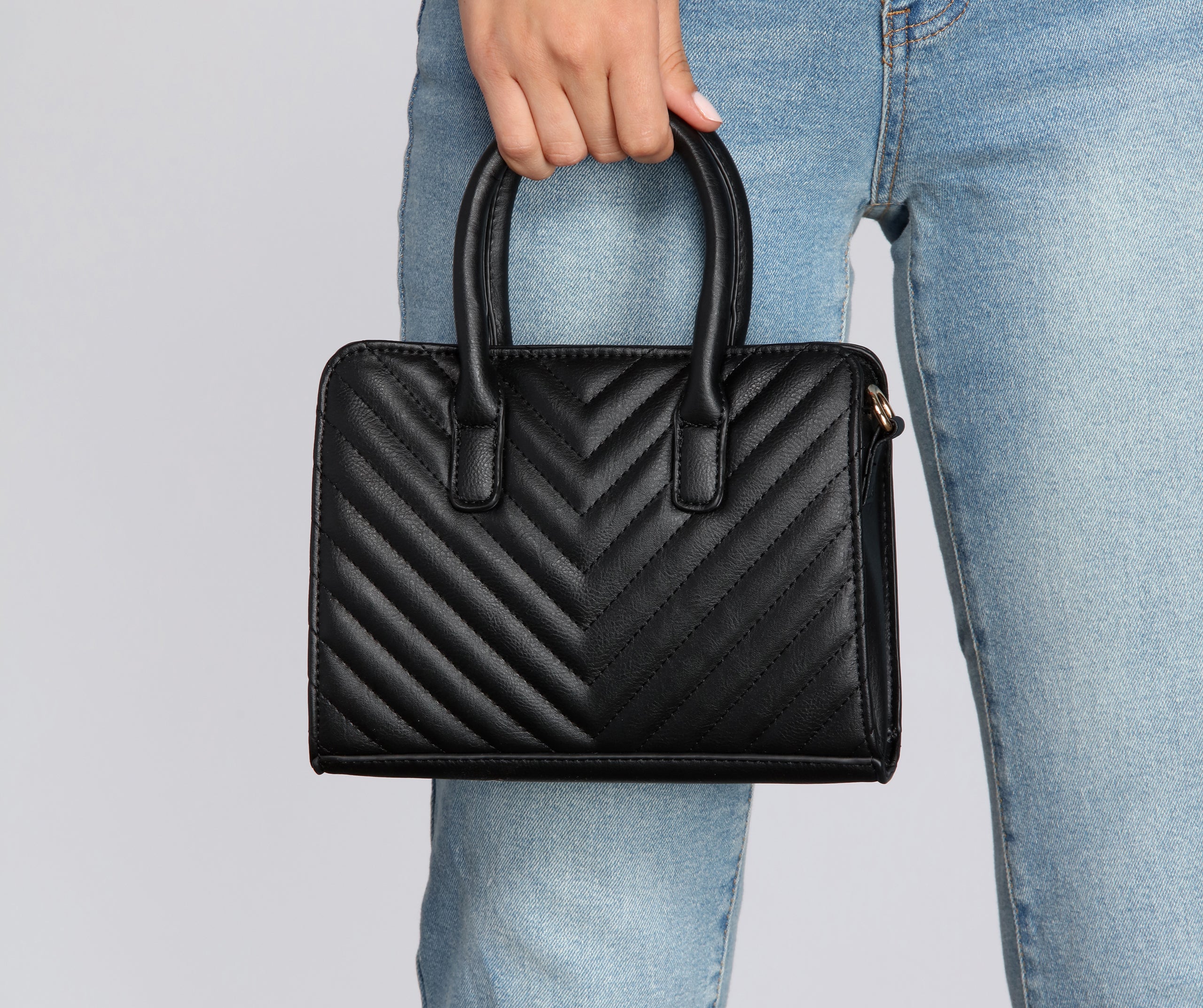 Cross-body Quilted Satchel