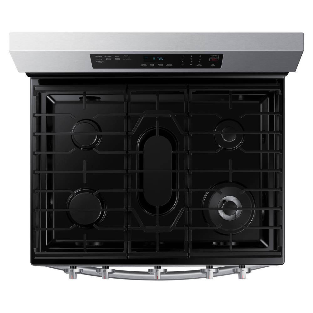  6 cu. ft. Smart Wi-Fi Enabled Convection Gas Range with No Preheat AirFry in Stainless Steel NX60A6511SS