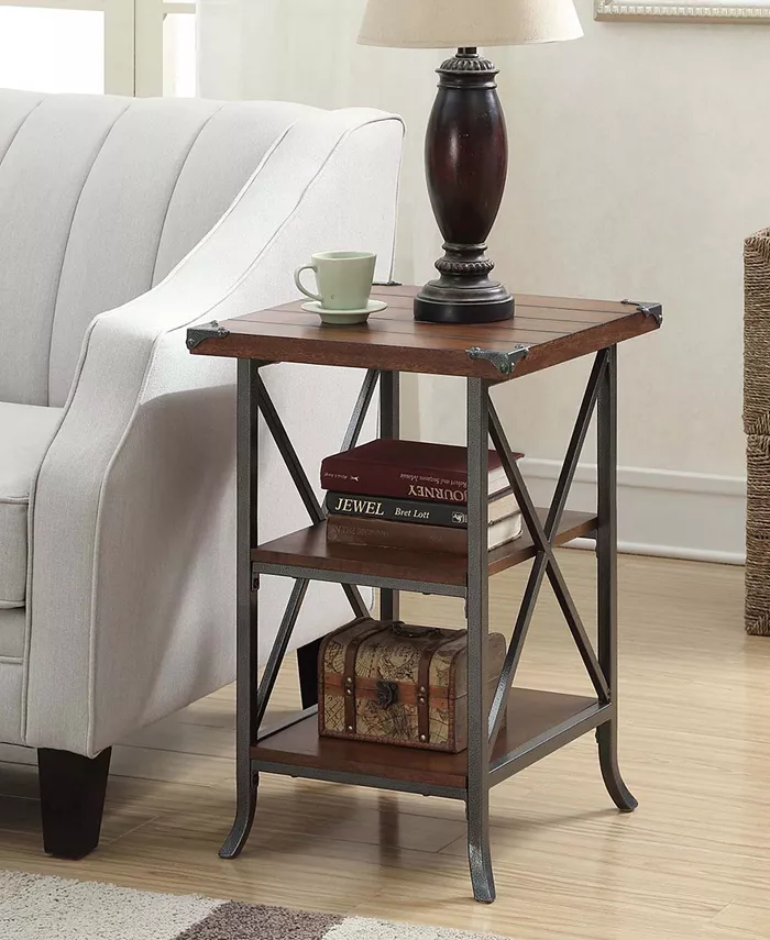 Convenience Concepts Brookline End Table with Shelves