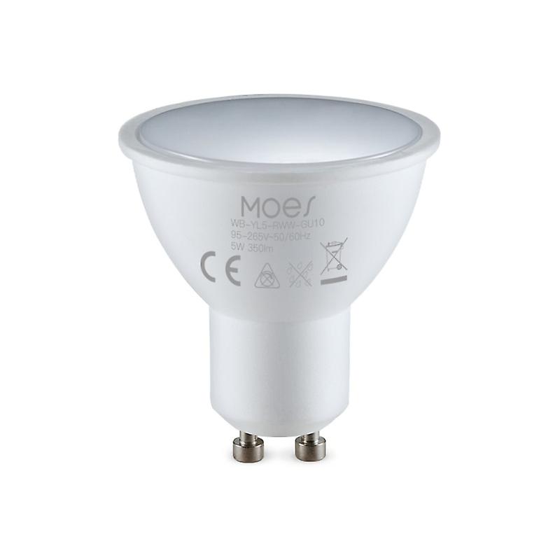 Moestuya Gu10 Wifi Smart Led Bulbs Rgb C+w White 5w Dimmable Lamps Smart Life App Control Light