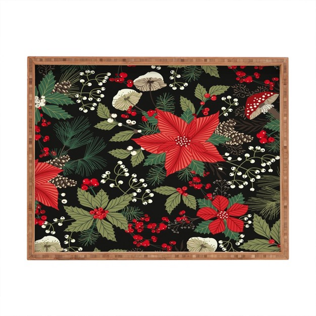 Sabine Reinhart Miracle Of Christmas Rectangular Bamboo Tray Deny Designs