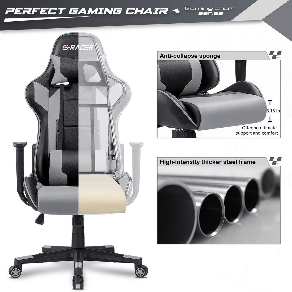 Furniwell Gaming Chair Computer Office Chair Ergonomic Desk Chair