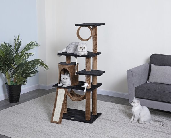 Go Pet Club 53-in Faux Fur Cat Tree and Condo