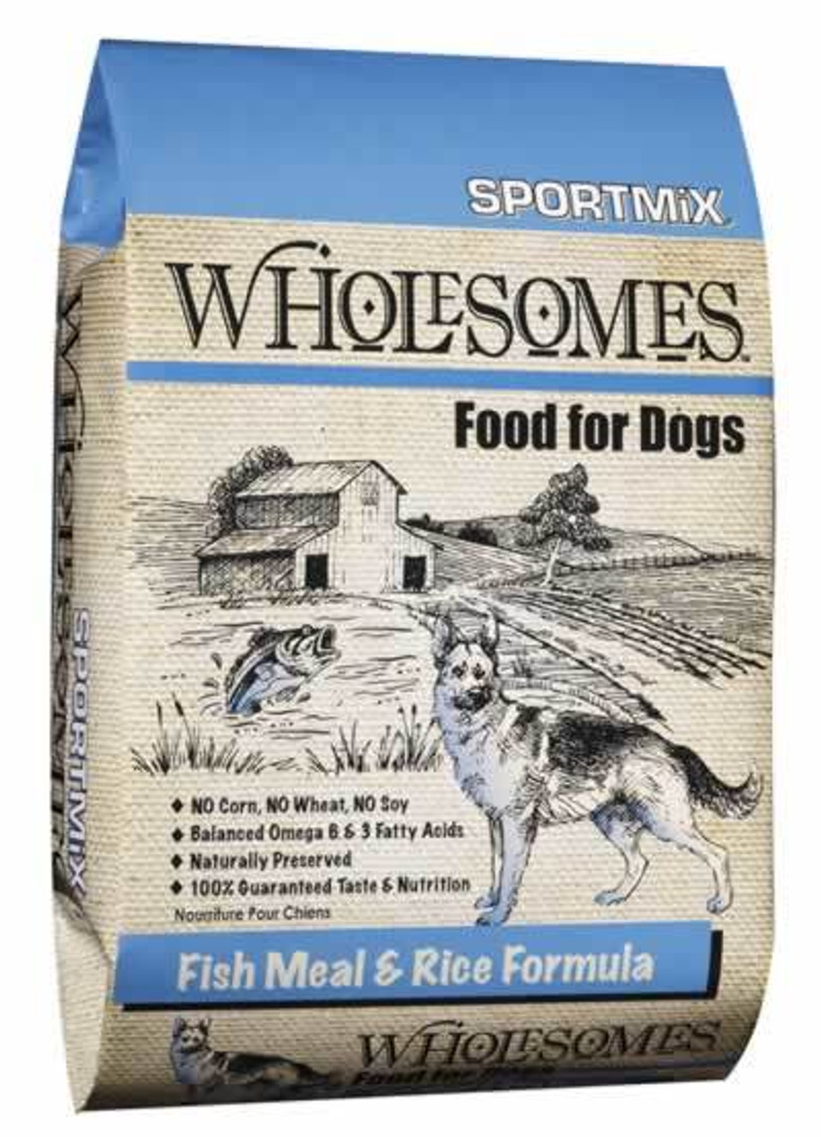 SportMix Wholesomes Fish Meal and Rice Dog Food 40 Pounds