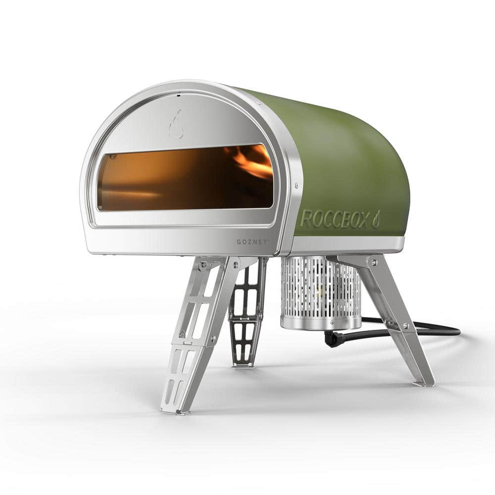 GOZNEY Roccbox Propane Outdoor Pizza Oven 12 in. Green GRPOLUS1632