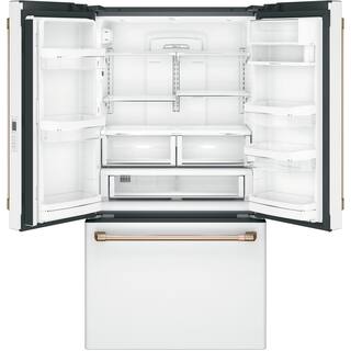 Cafe 23.1 cu. ft. Smart French Door Refrigerator in Matte White Counter Depth and ENERGY STAR CWE23SP4MW2