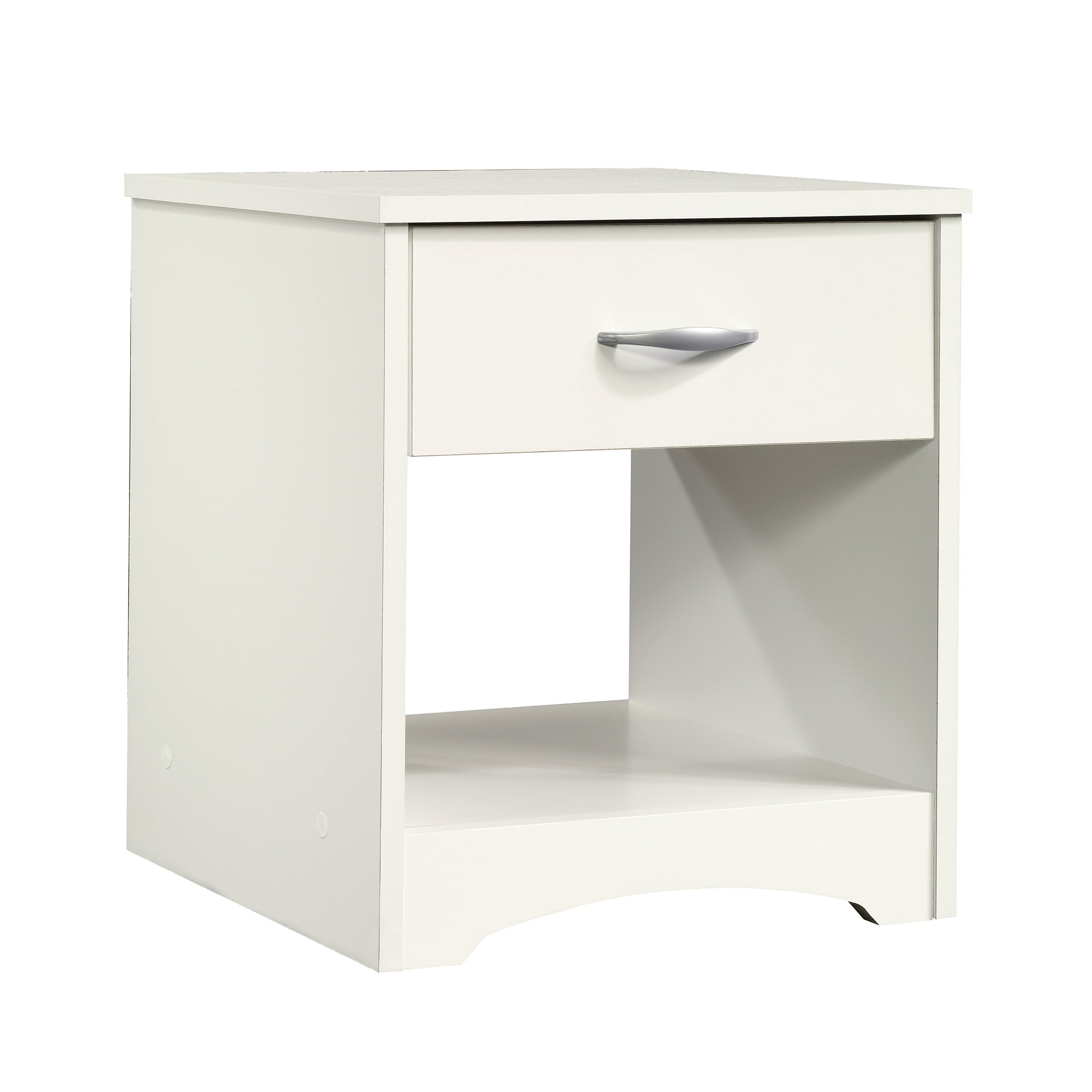 Sauder Beginnings Modern 1-Drawer Nightstand, Soft White Finish