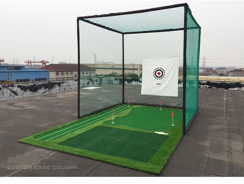 INTBUYING Sports Portable Foldable Golf Hitting Cage Practice Network without Mat