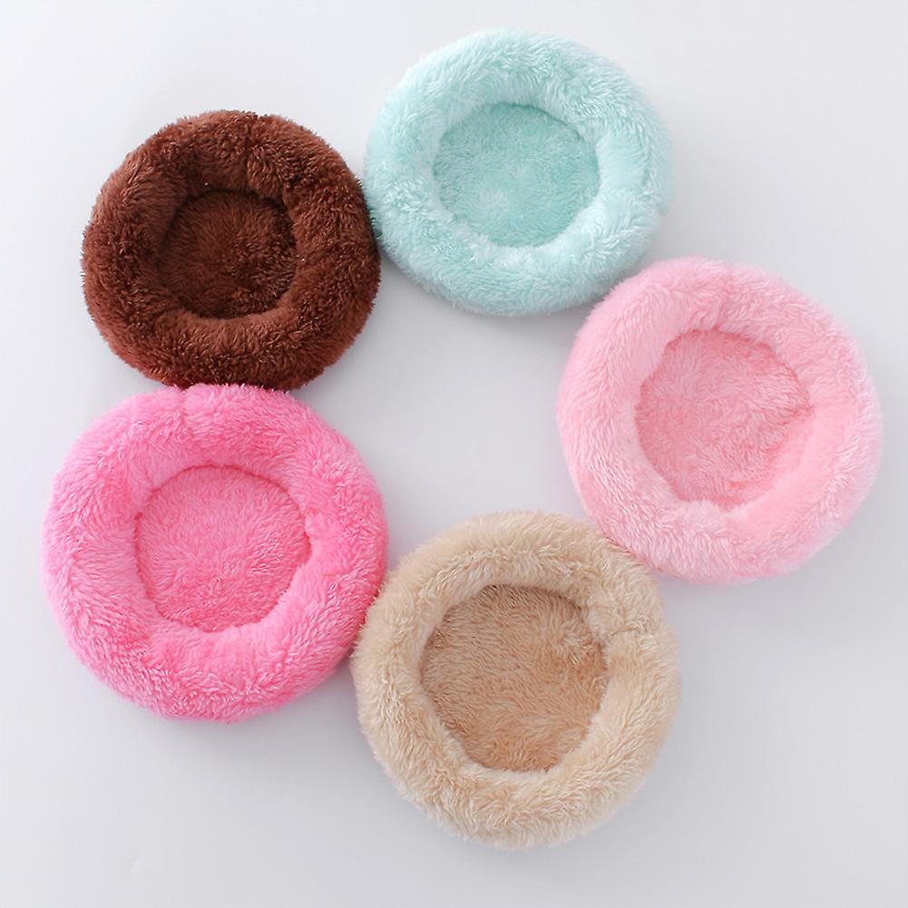 Coffee L Hamster Nest Pad Pet Nest Furry Warm Hedgehog Chinchillas Rabbit Pet Bed